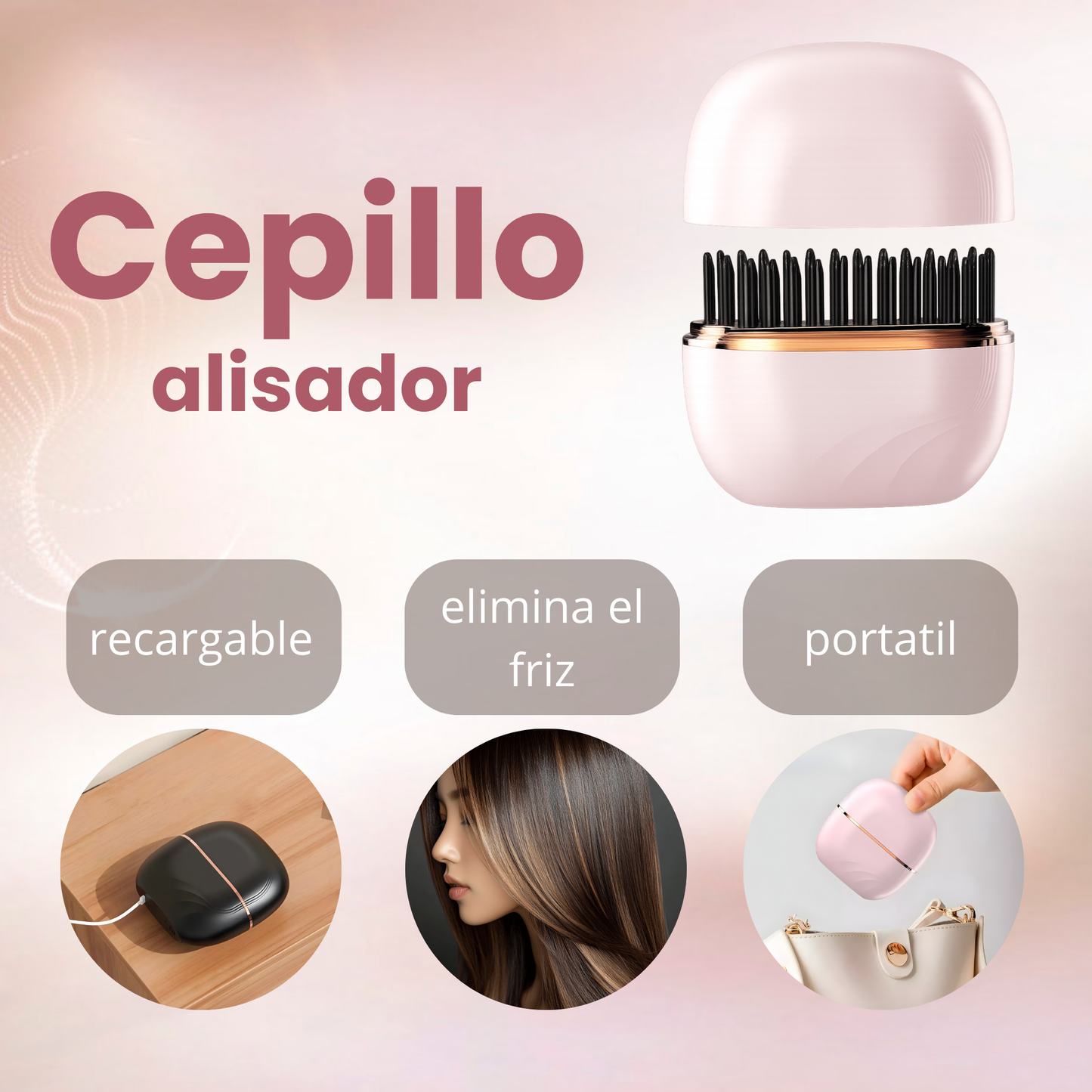 Minicepillo alaciador