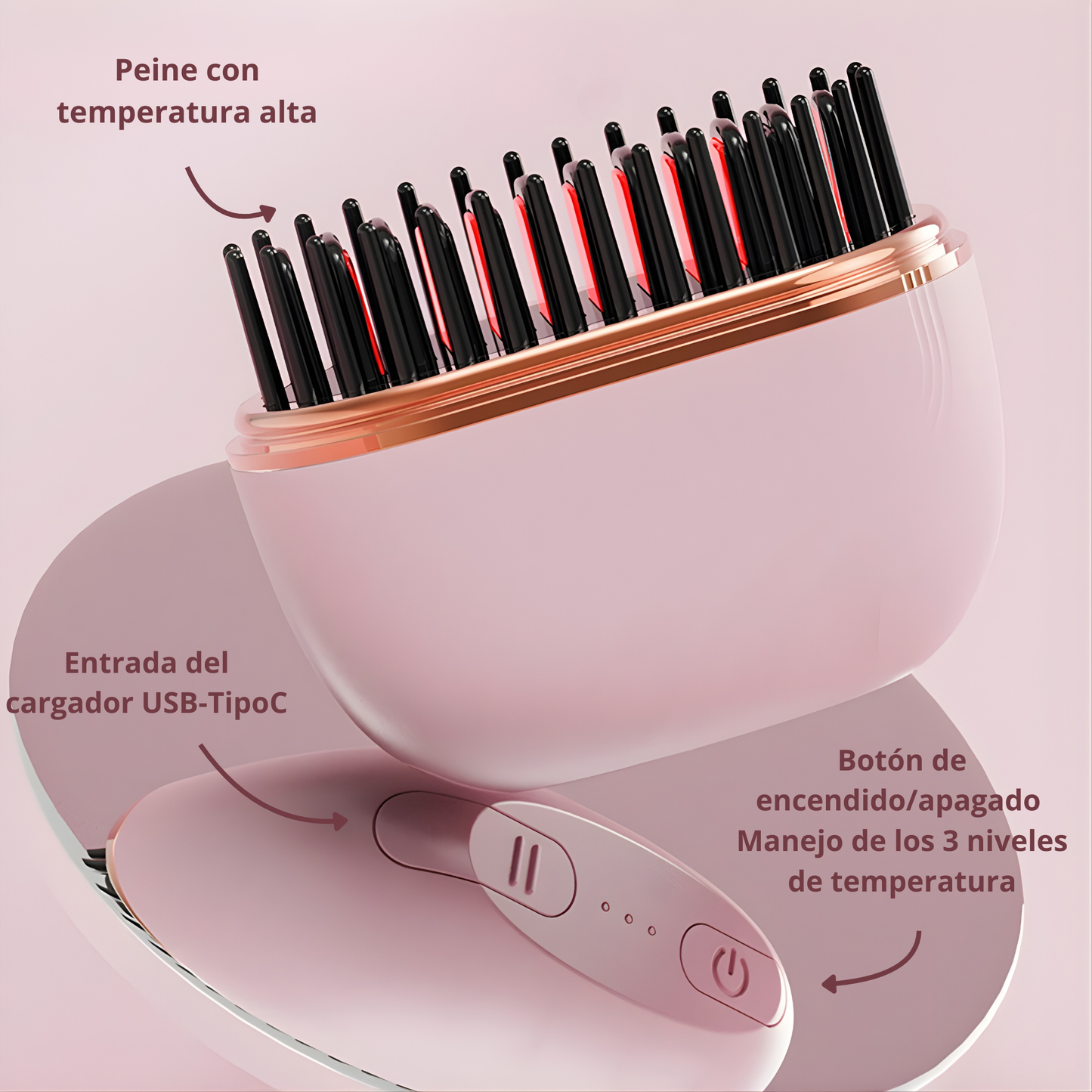Minicepillo alaciador